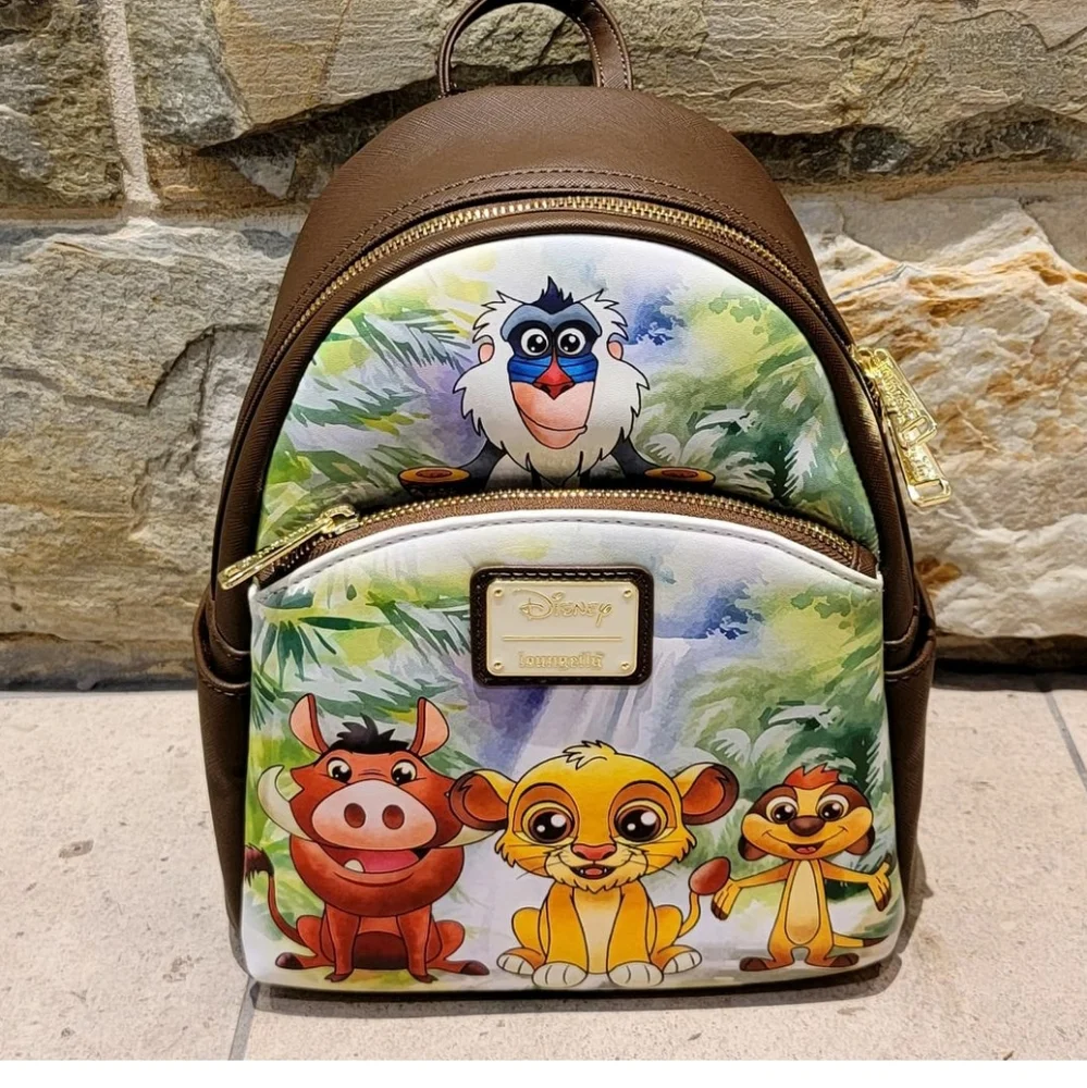 Loungefly Lion King mini backpack and cardholder